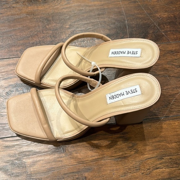 NEW! Steve Madden Natural Polly Sandal - Size 9.5 - Picture 7 of 16